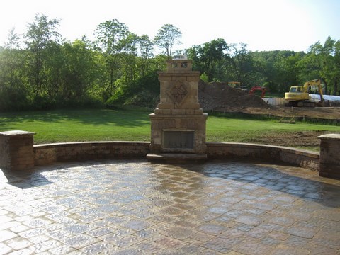 Stone Fireplace